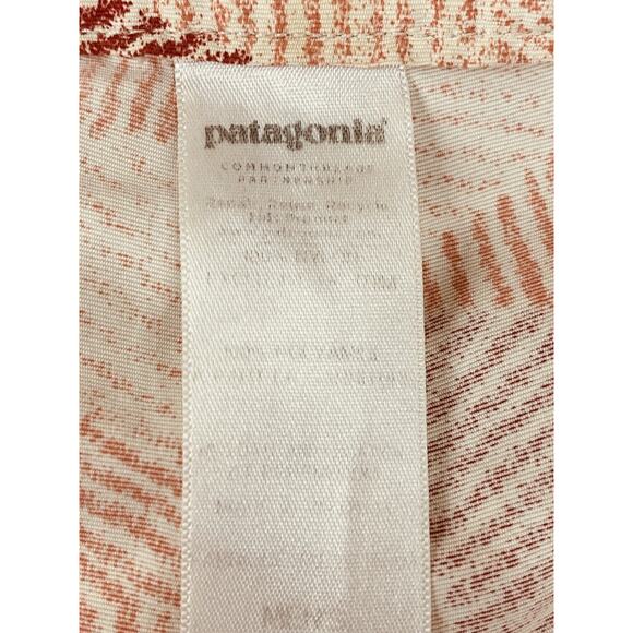 Patagonia Board Shorts Mens 36 Tan Geometric Print Swim Trunks Quick Dry Surf - Picture 6 of 6